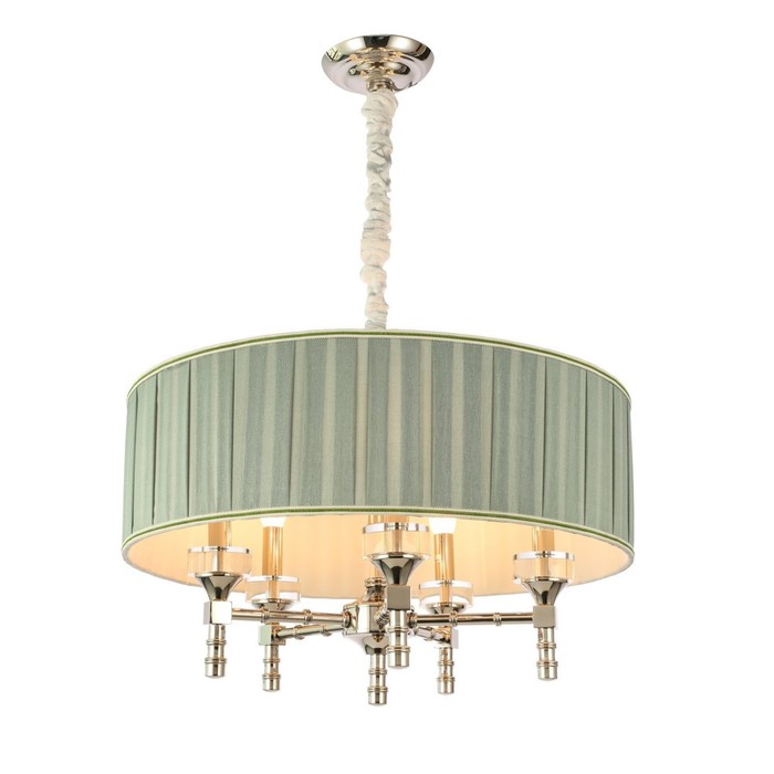 

Светильник подвесной St Luce. SL1121.103.05. Oleo. 5х40 Вт, E14, 58х58х44,5 см, цвет никель