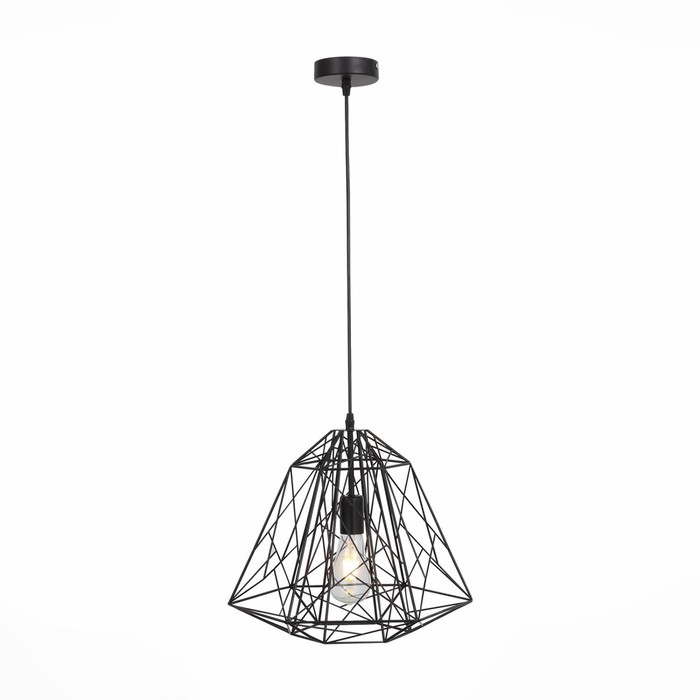 

Подвес St Luce. SL264.403.01. Strano. 1х60 Вт, E27, 40х40х33 см, цвет чёрный