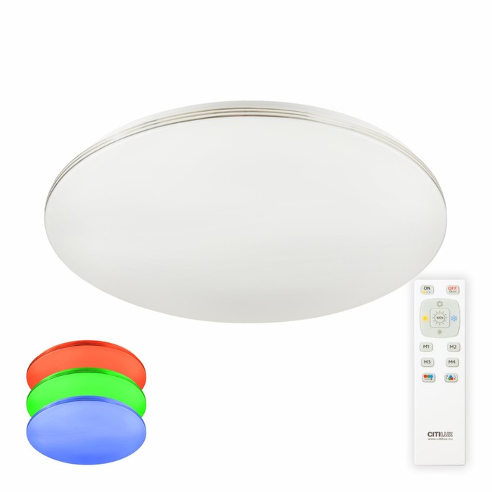светильник накладной citilux симпла cl714330g 1х33вт led цвет белый Светильник накладной Citilux «Симпла» CL714680G, 1х68Вт, LED, цвет белый