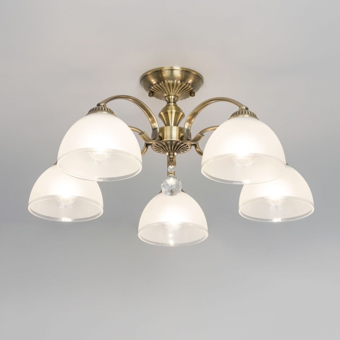 

Люстра на штанге Citilux «Франческа» CL417153 58х58х26 см, 5х75Вт, E27, цвет коричневый