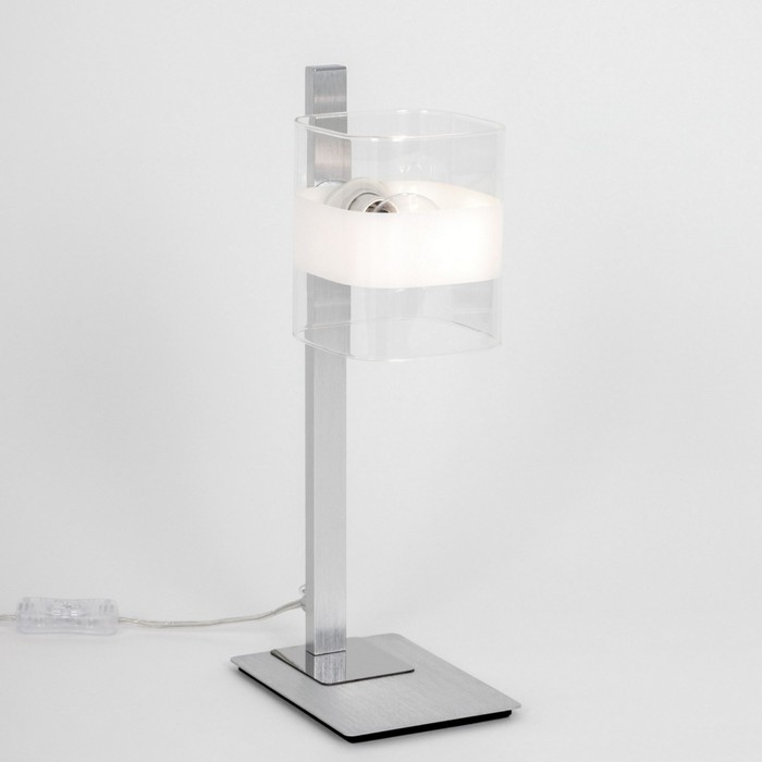 Лампа настольная декоративная Citilux «Вирта» CL139810 12х34,5 см, 1х60Вт, E14, цвет серый