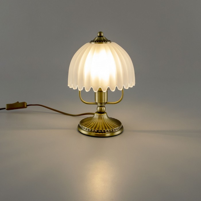 Лампа настольная декоративная Citilux «Севилья» CL414813 16,5х16,5х25 см, 1х60Вт, E14, цвет коричневый