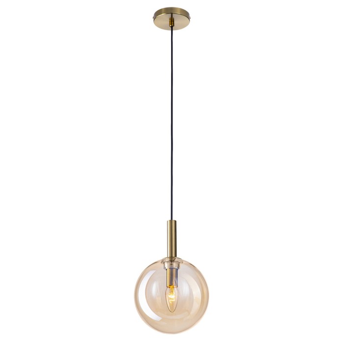 

Светильник подвесной Citilux «Лорен» CL146013, 20х20х35 см, 1х40Вт, E14, цвет коричневый