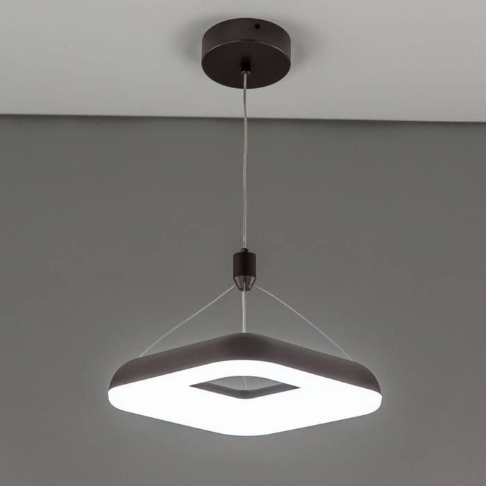 

Светильник подвесной Citilux «Паркер» CL225B215, 25х25х25 см, 1х15Вт, LED, цвет коричневый