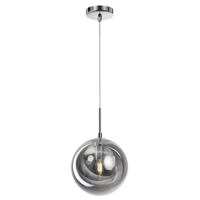 Светильник подвесной Citilux «Томми» CL102620, 20х20х34 см, 1х40Вт, E14, цвет серый