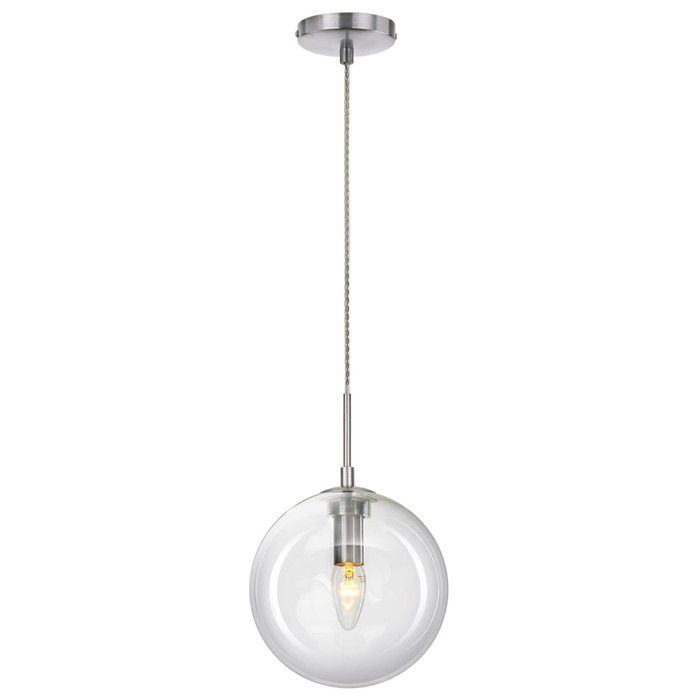 Светильник подвесной Citilux «Томми» CL102621, 20х20х34 см, 1х40Вт, E14, цвет серый