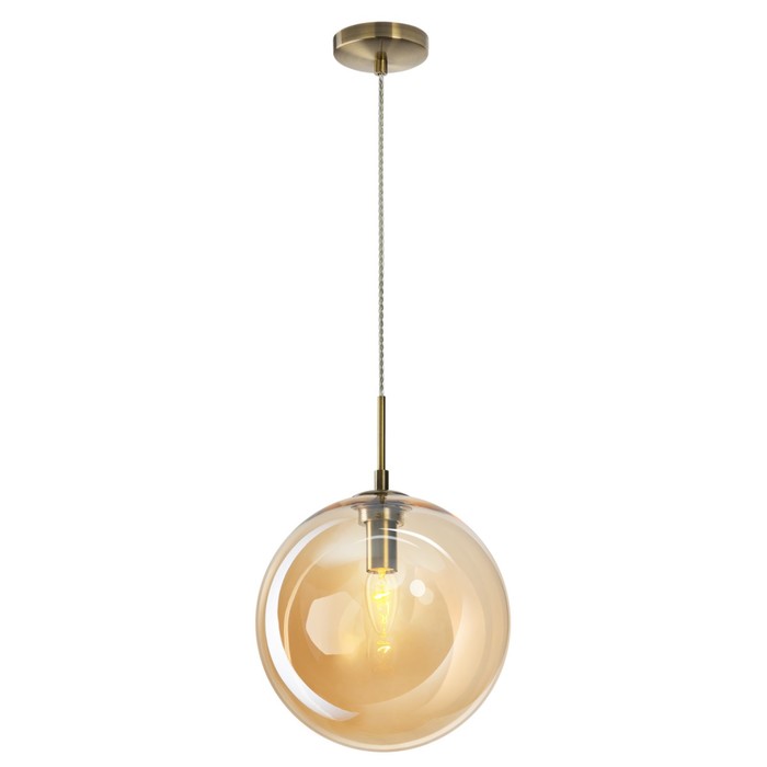 Светильник подвесной Citilux «Томми» CL102633, 25х25х38 см, 1х40Вт, E14, цвет коричневый