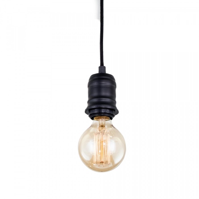 

Светильник подвесной Citilux «Эдисон» CL450200, 5х5х16 см, 1х60Вт, E27, цвет черный