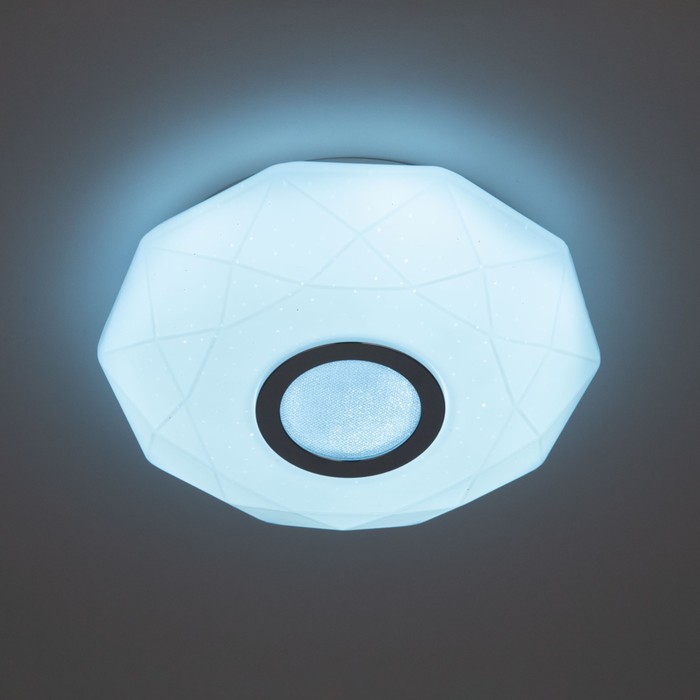 фото Светильник накладной citilux «диамант смарт» cl713a10g 23х23 см, 1х13вт, led, цвет серый