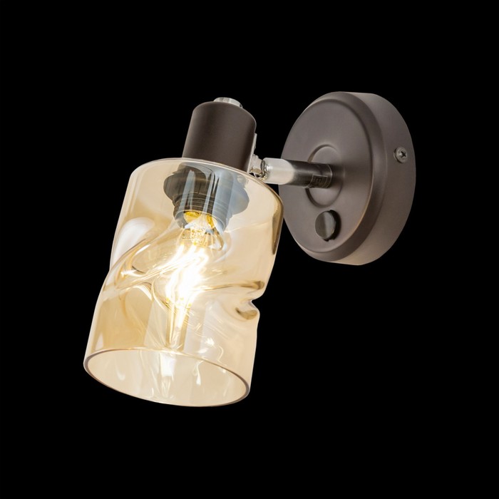 

Бра Citilux «Кингстон» CL518510, 9х16,5 см, 1х40Вт, E14, цвет коричневый