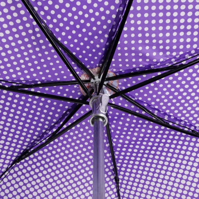 Зонт механический "Горошек", R=48см, цвет МИКС