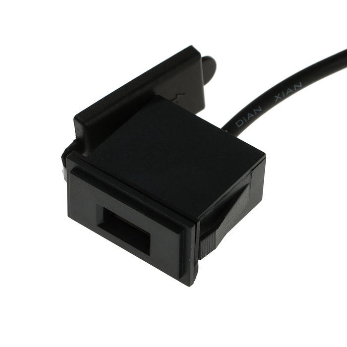 

Разъем USB с проводом 12,5 см, 2 pin, 2.1 А, 5 В, черный