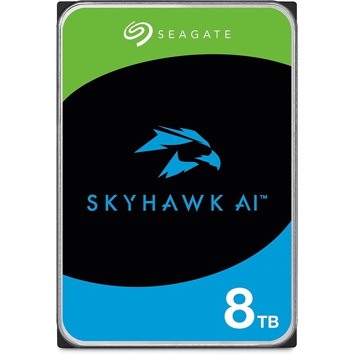 Жесткий диск Seagate SATA-III 8TB ST8000VE001 Surveillance SkyHawkAI (7200rpm) 256Mb 3.5 жесткий диск seagate sata iii 8tb st8000vx010 video skyhawk 7200rpm 256mb 3 5