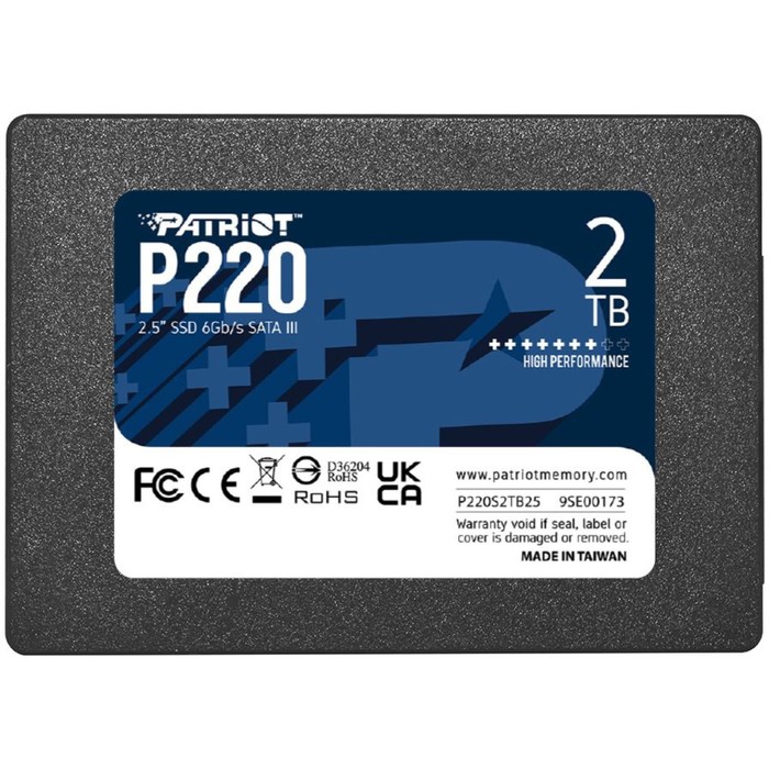 цена Накопитель SSD Patriot SATA III 2TB P220S2TB25 P220 2.5