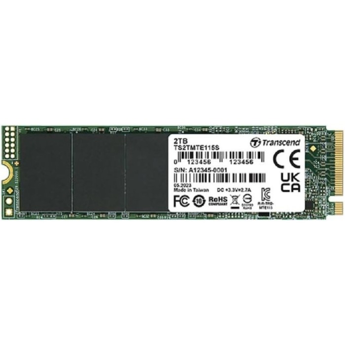 Накопитель SSD Transcend PCIe 3.0 x4 2TB TS2TMTE115S 115S M.2 2280 0.2 DWPD 23438