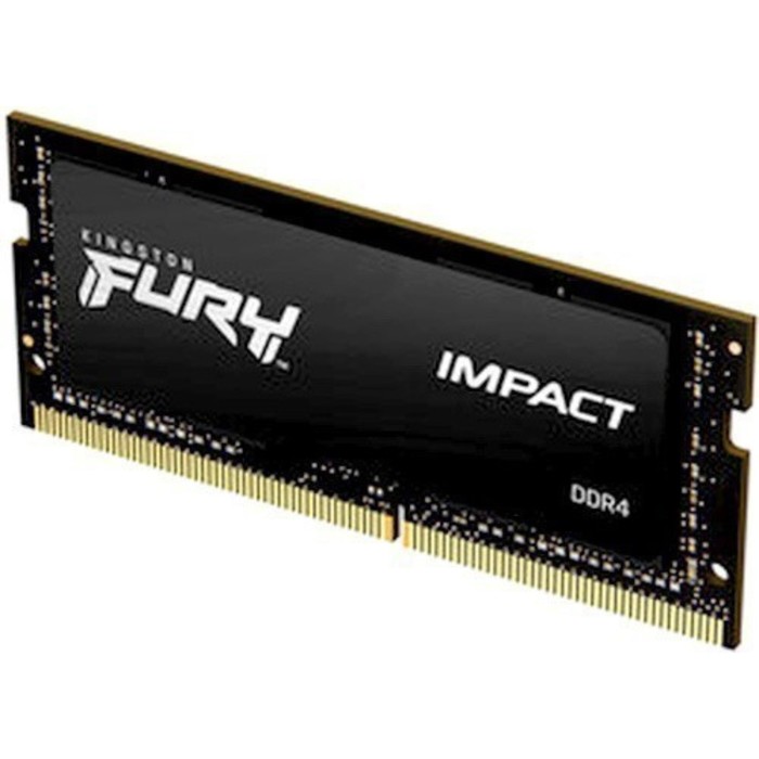 Память DDR4 16GB 2666MHz Kingston KF426S16IB/16 Fury Impact RTL PC4-21300 CL16 SO-DIMM 260- 102936 оперативная память kingston ddr4 so dimm fury impact rtl pc4 21300 2666mhz 16gb kf426s16ib 16