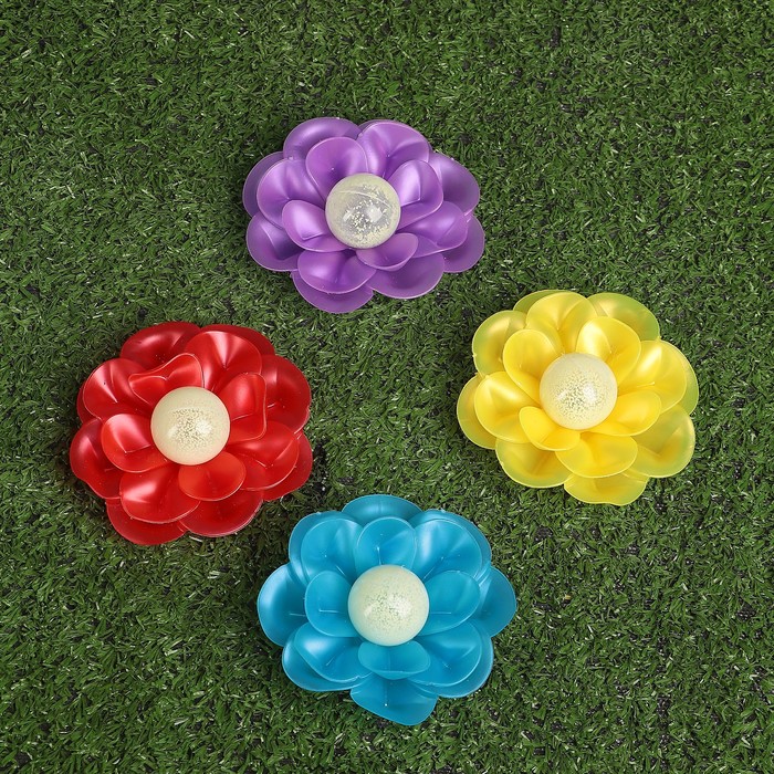 Декоративный штекер, светящийся в темноте "Пион" микс