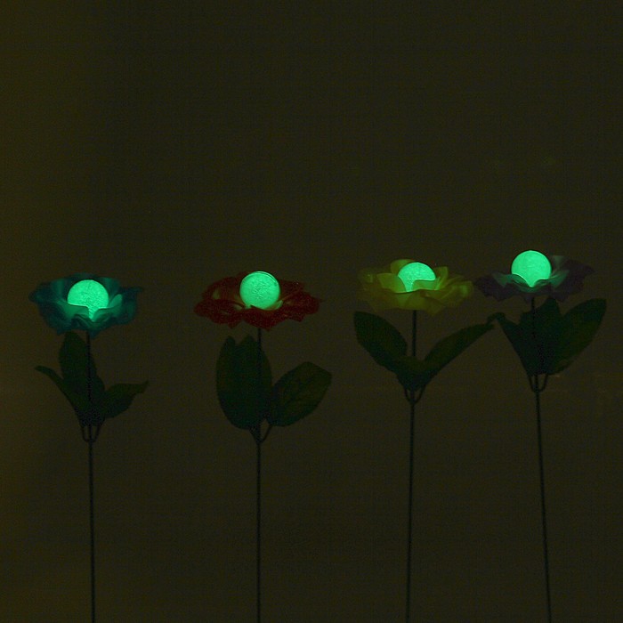 Декоративный штекер, светящийся в темноте "Пион" микс