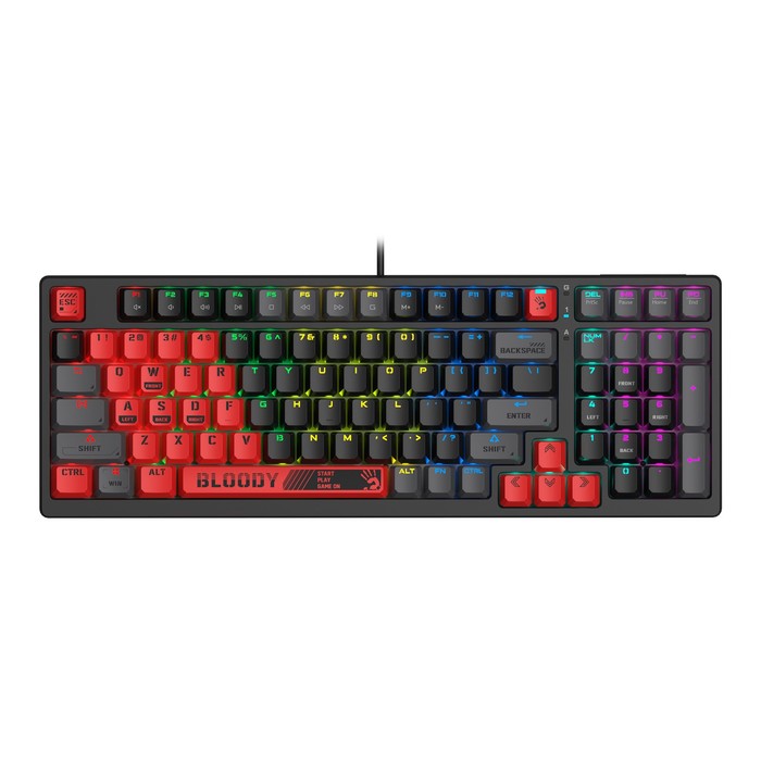 

Клавиатура A4Tech Bloody S98 механическая красный/черный USB for gamer LED (SPORTS RED)