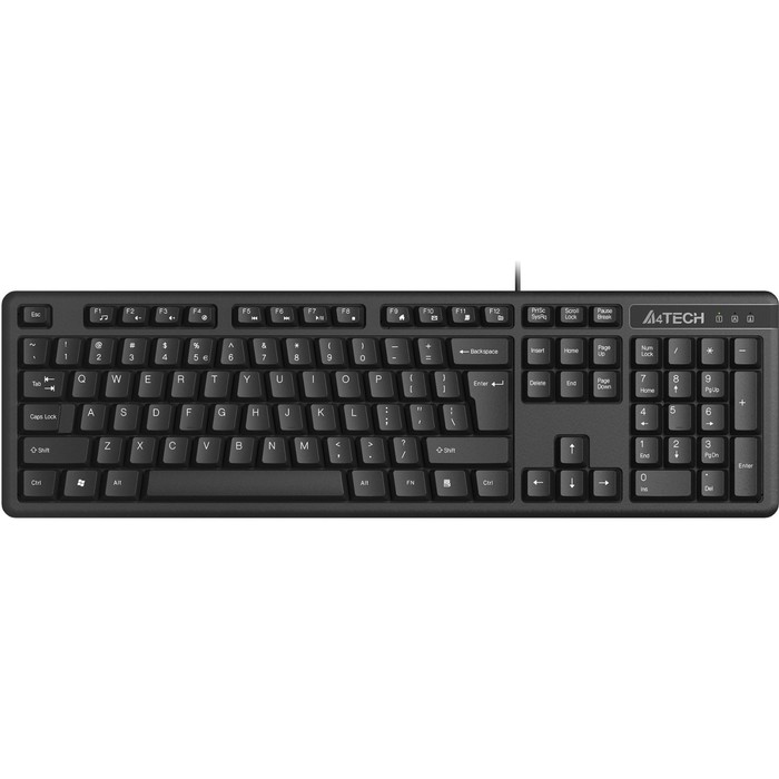 цена Клавиатура A4Tech KKS-3 черный USB