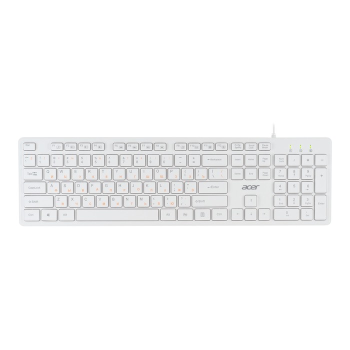 

Клавиатура Acer OKW123 белый USB (ZL.KBDEE.00D)