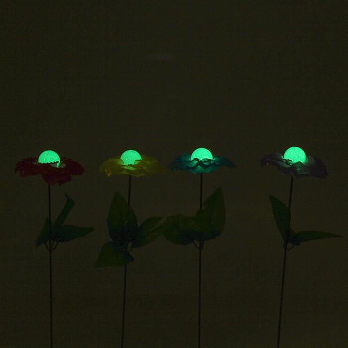 Декоративный штекер, светящийся в темноте "Роза" микс