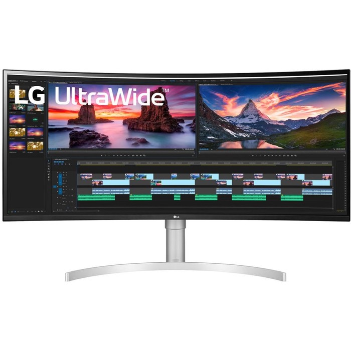 Монитор LG 38 UltraWide 38WN95C-W белый IPS LED 1ms 21:9 HDMI M/M матовая HAS Piv 450cd 17 102946 монитор lg ultrawide 38wn95c w