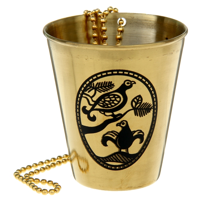 Стаканчик с цепочкой "Тетерева" 80 мл