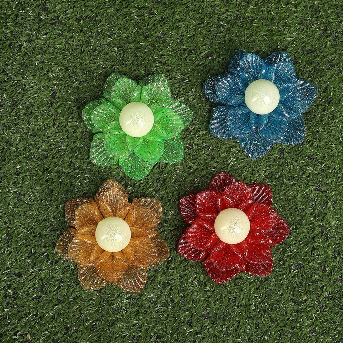 Декоративный штекер, светящийся в темноте "Лунный цветок" микс