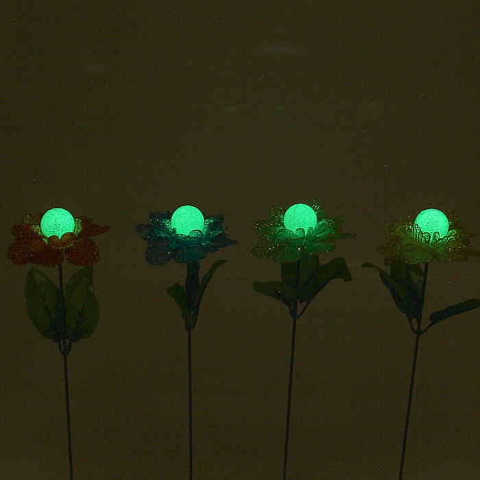 Декоративный штекер, светящийся в темноте "Лунный цветок" микс