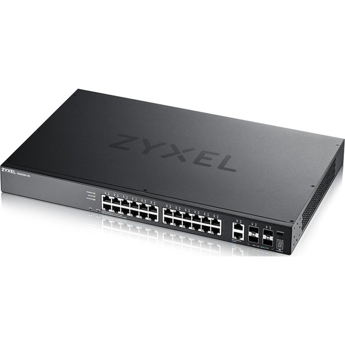 Коммутатор Zyxel NebulaFlex Pro XGS2220-30 XGS2220-30-EU0101F 24x100Mb 24G 2x10G 4SFP 4SFP+ 102950 коммутатор hpe officeconnect 1930 24g 4sfp jl682a