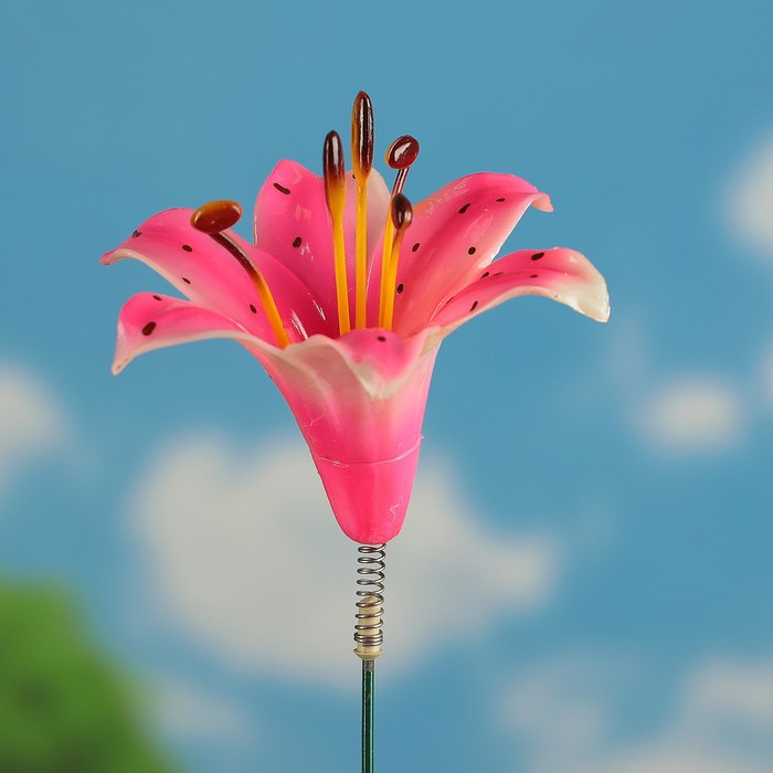 Декоративный штекер "Лилия" микс