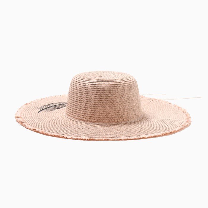 цена Шляпа женская MINAKU, цвет розовый, р-р 58