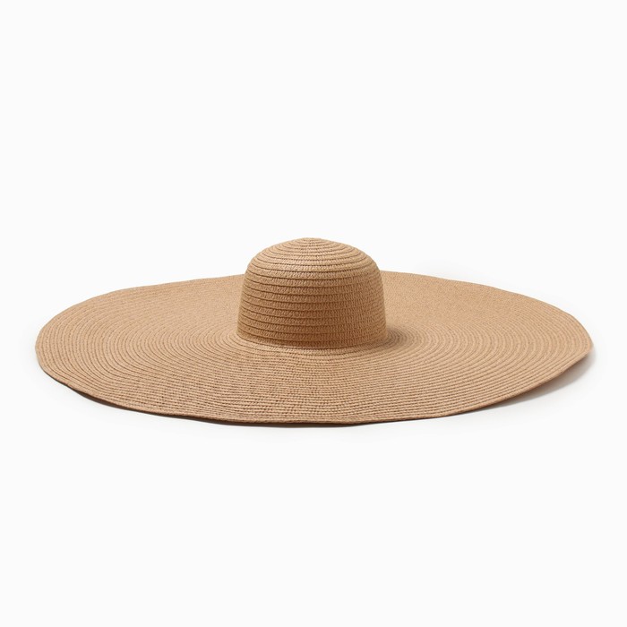 Шляпа женская MINAKU, цв. светло-коричневый, р-р 58 шляпа мужская minaku цвет светло коричневый р р 58