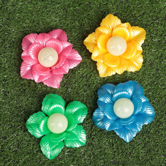 Декоративный штекер, светящийся в темноте "Чайная роза" микс