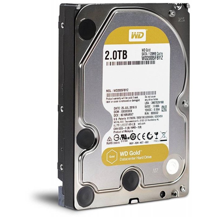 

Жесткий диск WD SATA-III 2TB WD2005FBYZ Server Gold (7200rpm) 128Mb 3.5"
