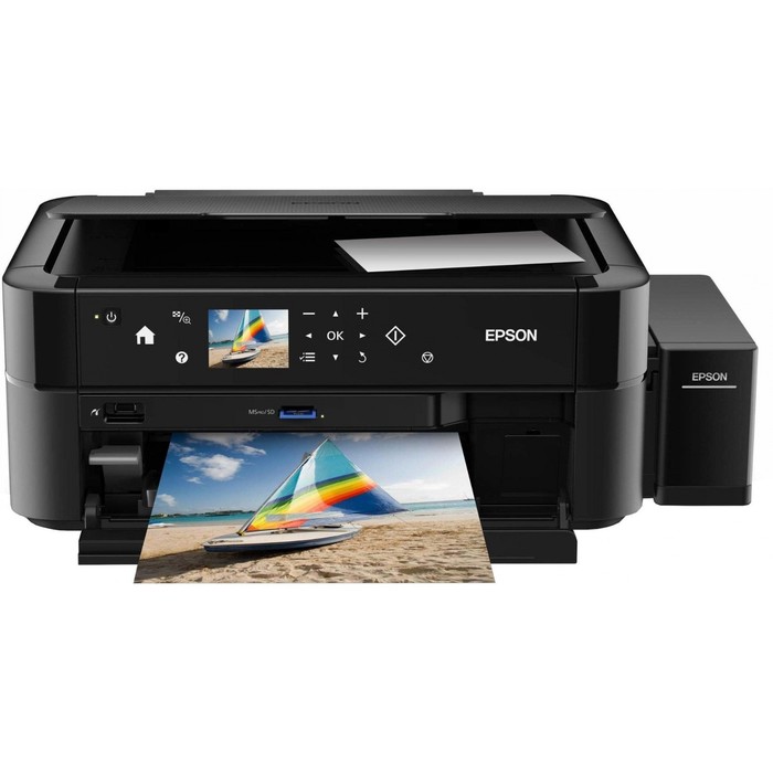 МФУ струйный Epson L850 (L850/C11CE31505/C11CE31404) A4 черный мфу струйный epson ecotank l3210 a4 usb черный