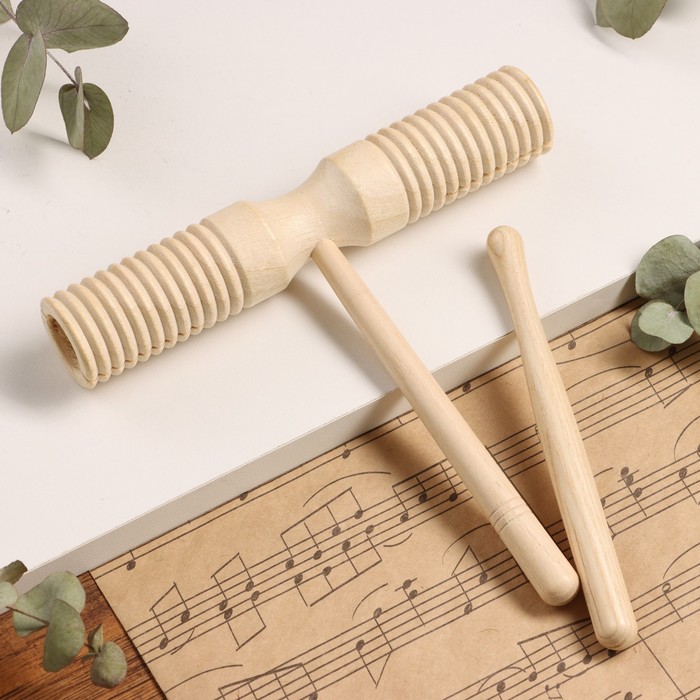 цена Музыкальный инструмент Гуиро Music Life деревянный