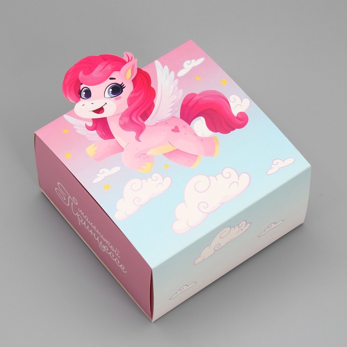 Коробка подарочная складная, упаковка, «Маленькой принцессе», 15 х 15 х 8 см коробка подарочная складная упаковка котик 15 х 15 х 8 см