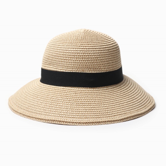 Шляпа женская MINAKU, цвет бежевый, р-р 58 толстовка р 58 цвет бежевый