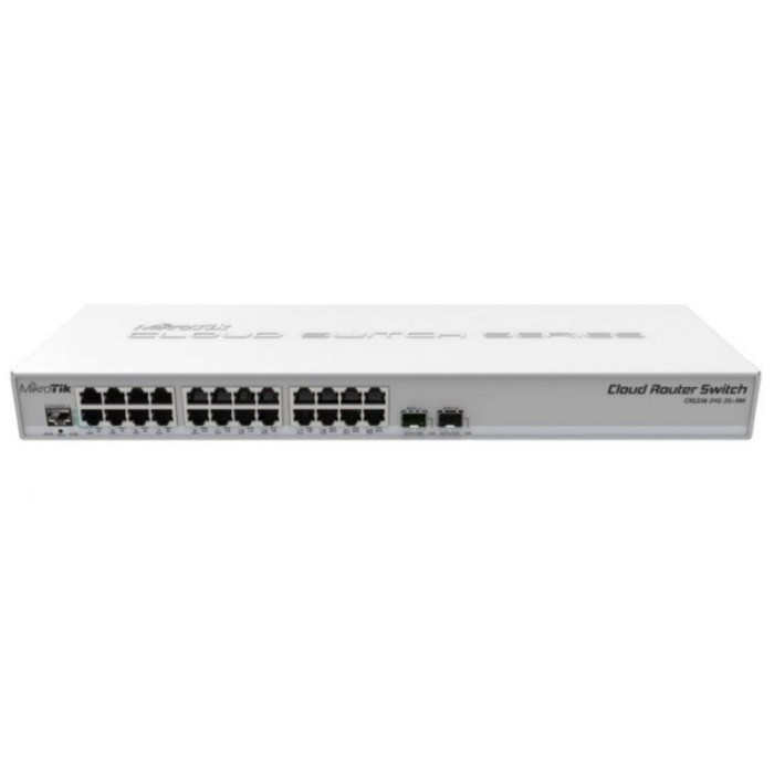 Коммутатор MikroTik CRS326-24G-2S+RM 24G 2SFP+ управляемый коммутатор mikrotik cloud router switch crs326 24g 2s rm