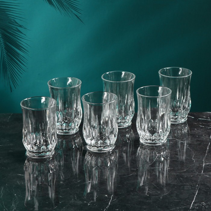 Набор стеклянных стаканов «Императорский», 6 шт, 280 мл, Иран