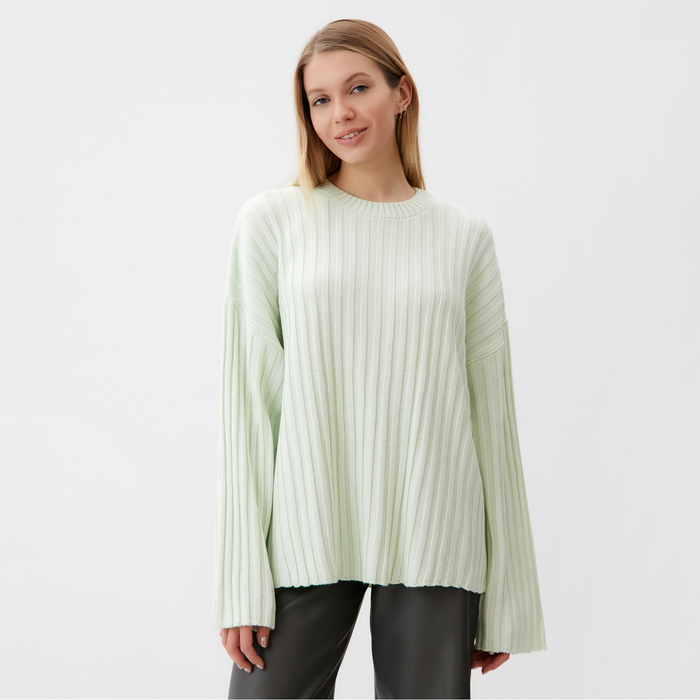 

Джемпер вязаный женский MINAKU:Knitwear collection цвет фисташковый, р-р 42-44