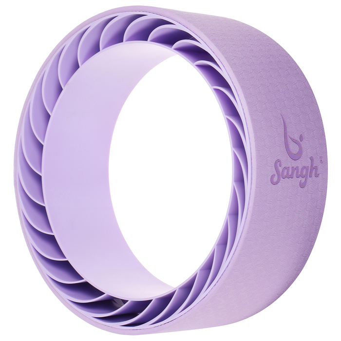 фото Колесо для йоги лотос, цвет фиолетовый sangh