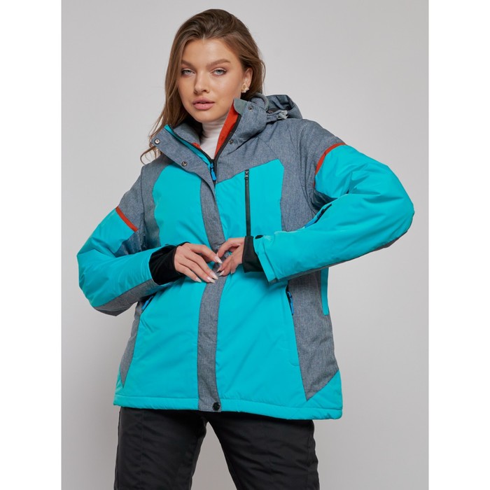 Куртка горнолыжная женская зимняя, размер 56, цвет бирюзовый
