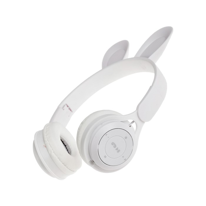 фото Наушники беспроводные y08r, накладные, детские, bt 5.1, подсветка, 400 мач, белые
