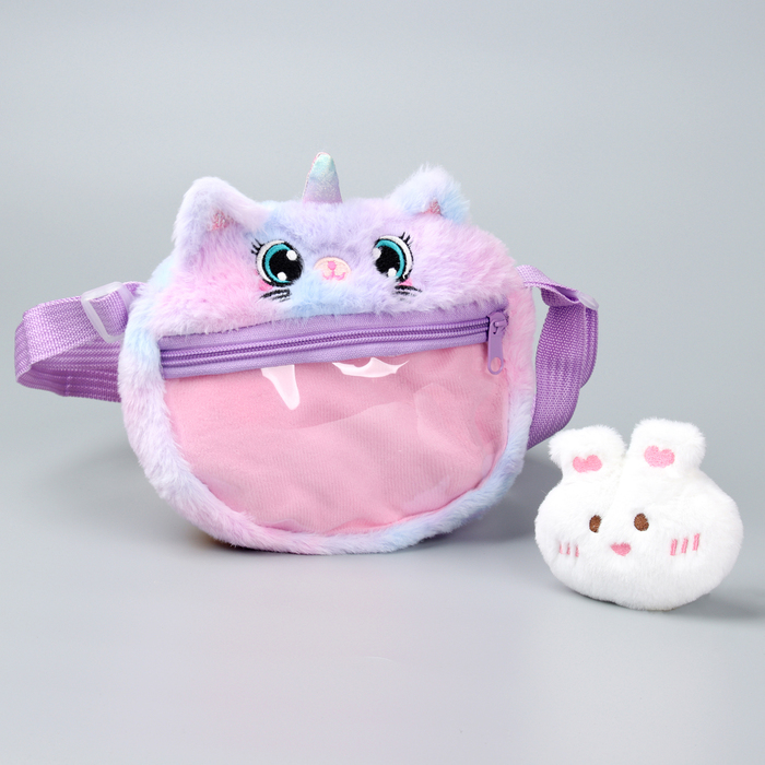 

Сумка детская «Котик» с игрушкой внутри, 20 см