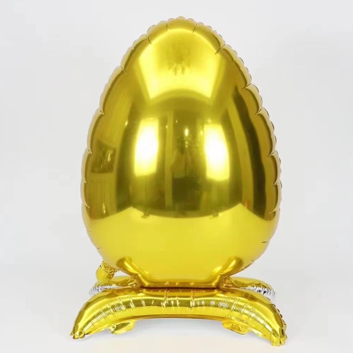 Шар фольгированный 30 «Яйцо пасхальное», на подставке, золото яйцо пасхальное на подставке ифз нева первоцветы 8 2 см фарфор