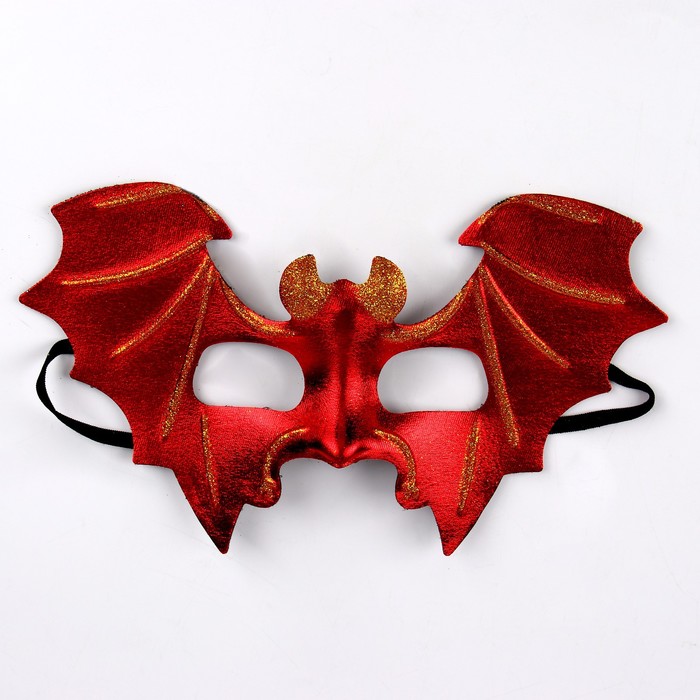 Карнавальная маска Летучая мышь, цвет красный карнавальная маска летучая мышь цвет чёрный