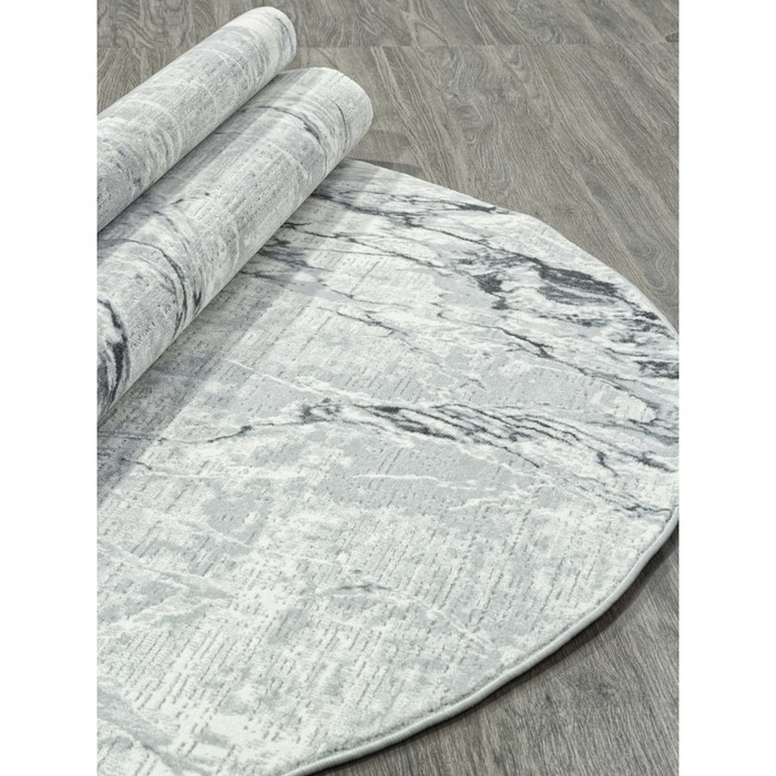 Ковёр овальный Karmen Hali Nensi, размер 195x290 см, цвет grey/grey ковёр прямоугольный karmen hali nensi размер 195x290 см цвет grey grey